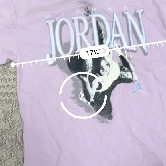 Jordan Kids' Lavender Graphic Tee - Picture 3 of 3